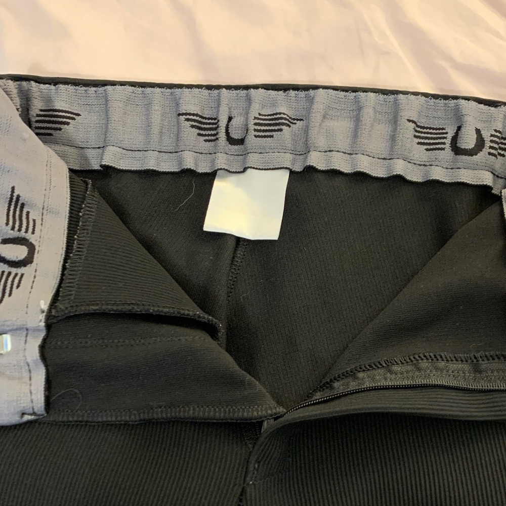 Girls Black Tuff Rider Ribbed Breeches - Picture 4 of 4
